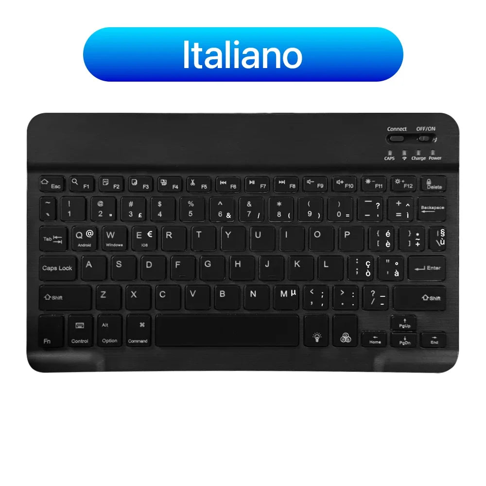 2026 Portable Bluetooth Backlit Keyboard For Xiaomi iPad / iOS Android Windows Tablet Phone Wireless Keyboard With Mouse Spanish
