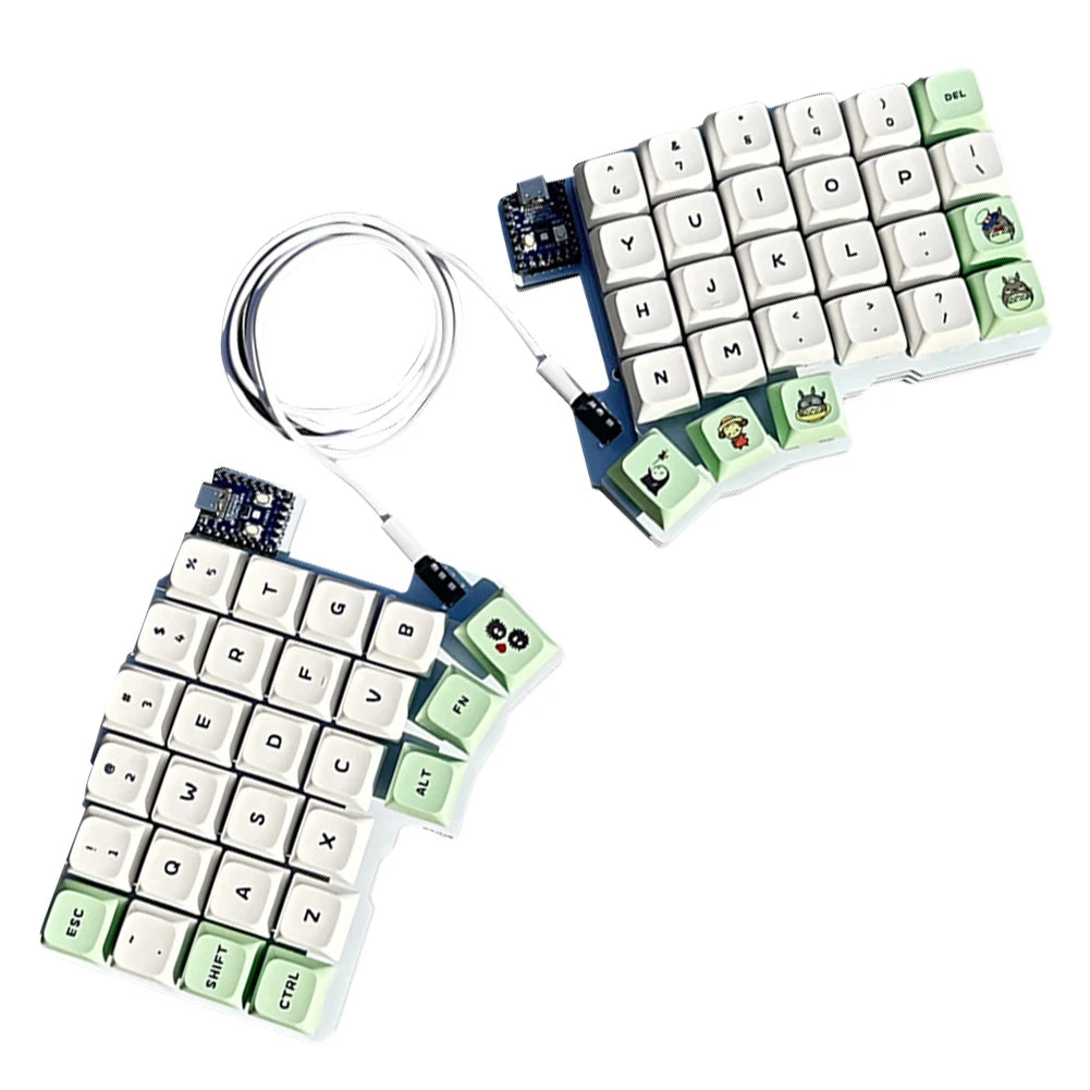 Split Keyboard Wired Ergonomics Keyboard Hot Swap Programmable Keyboard Left Right Hand Keyboard Customized PC Gamer Accessories