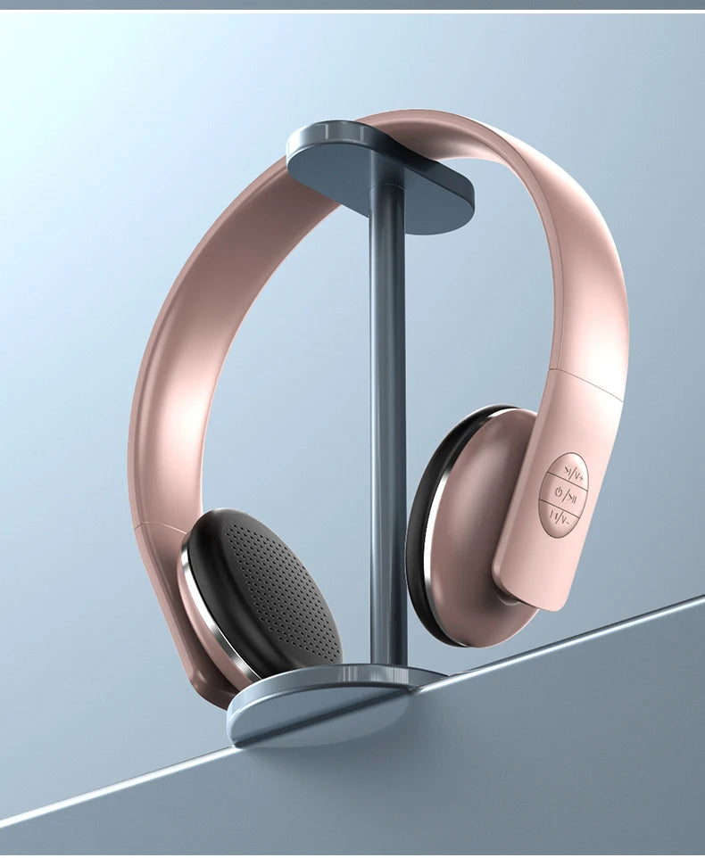 New Retro Bluetooth Wireless Over-Ear Headphones Foldable Lightweight Noise Reduction Vintage Fashion Headset For Students Gifts