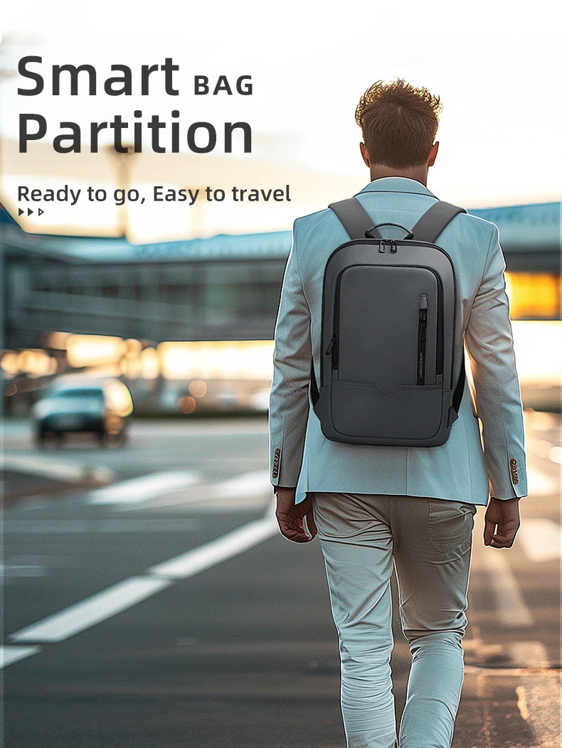 Heroic Knight Laptop Work Backpack Slim Men Waterproof Multifunctional 15.6