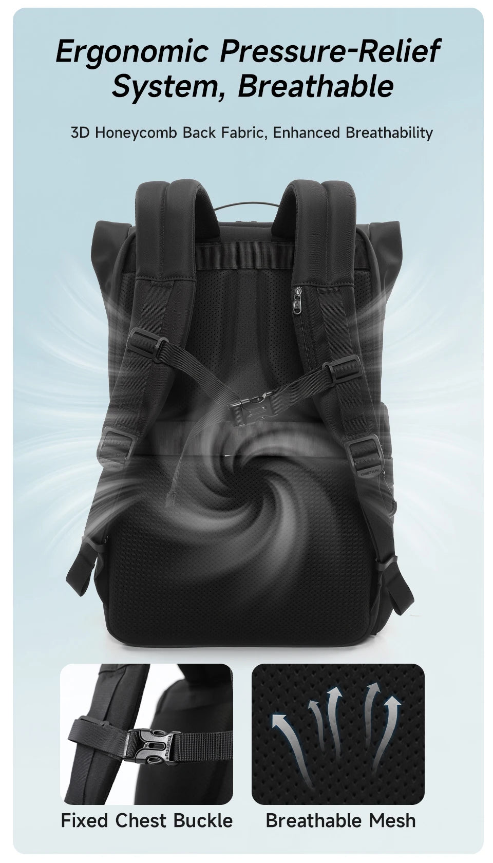 Tigernu Men Fashion Backpack For 14-15.6 inch Laptop Expanded Capacity Urban Travelling School Backpack Daily Splashproof Bag