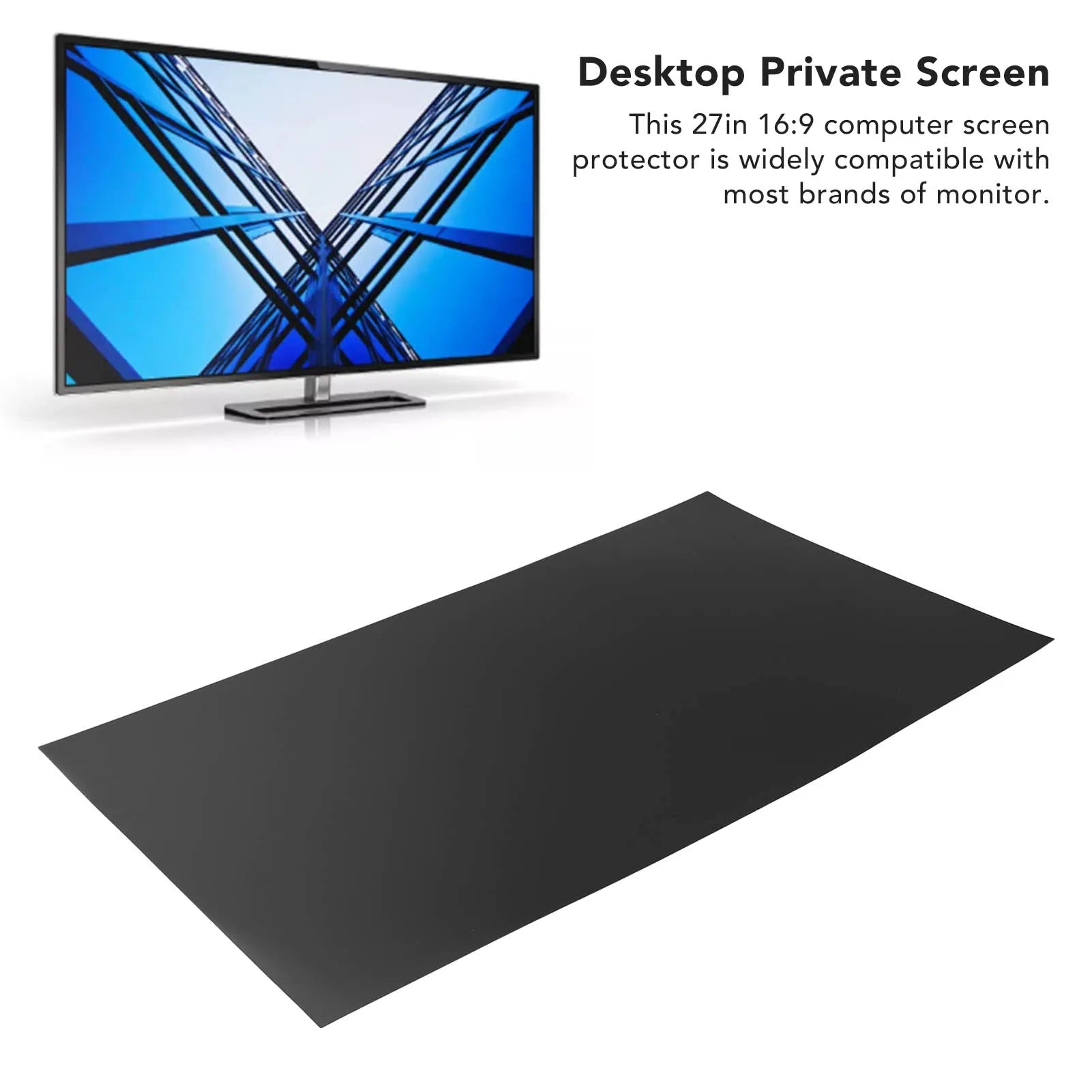 Universal Computer 16:9 Screen Protector 27in Anti Peeping Anti Glare Eye Protection Double Side Desktop Private Screen for PC