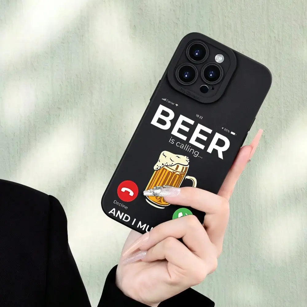Phone Case: Fashionable And Beer Pattern Premium Soft Protective Phone Case For IPhone 7/8/X/XS/XR/11/12/13/14/15/16 Plus Pro Ma