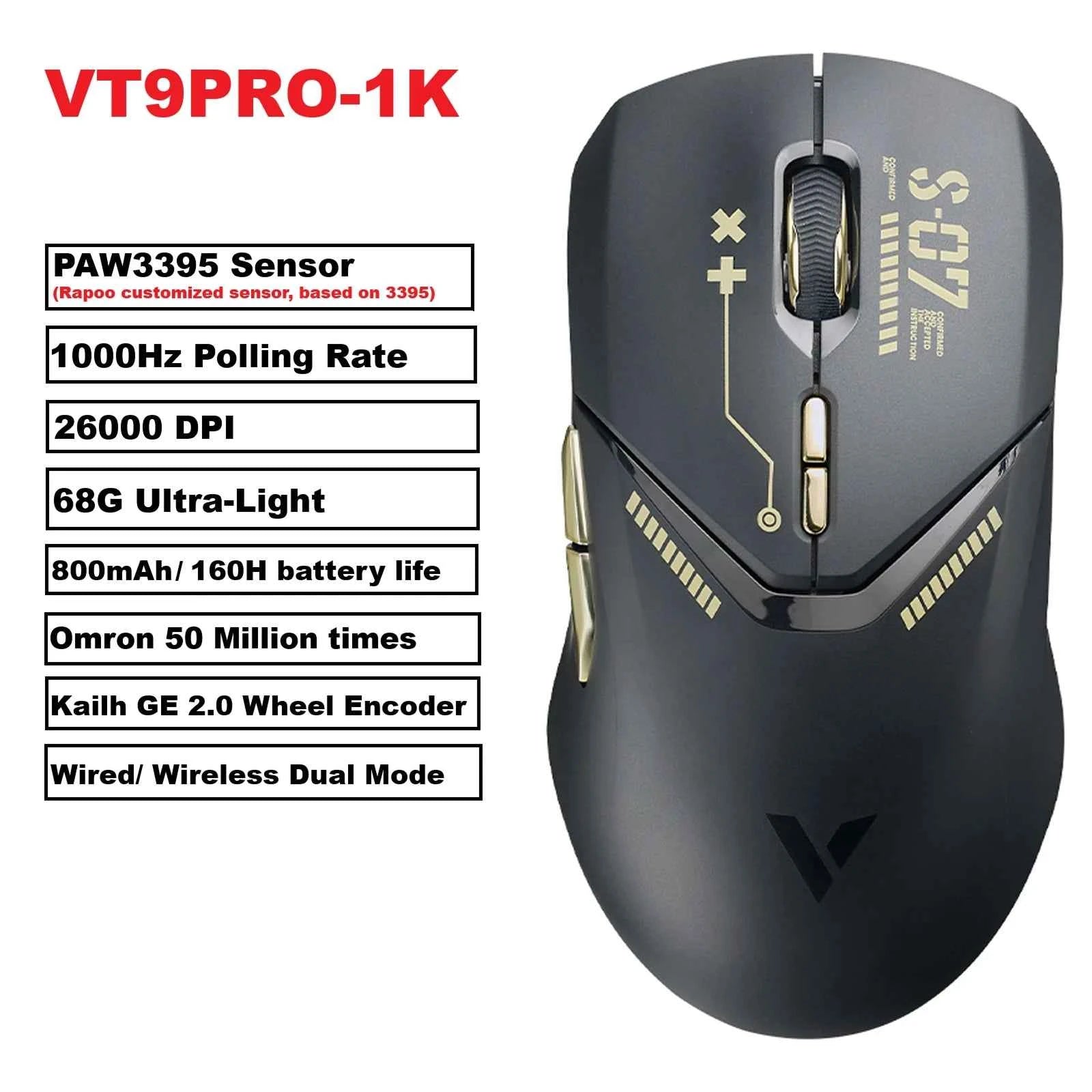 RAPOO VT9PRO Wireless Gaming Mouse