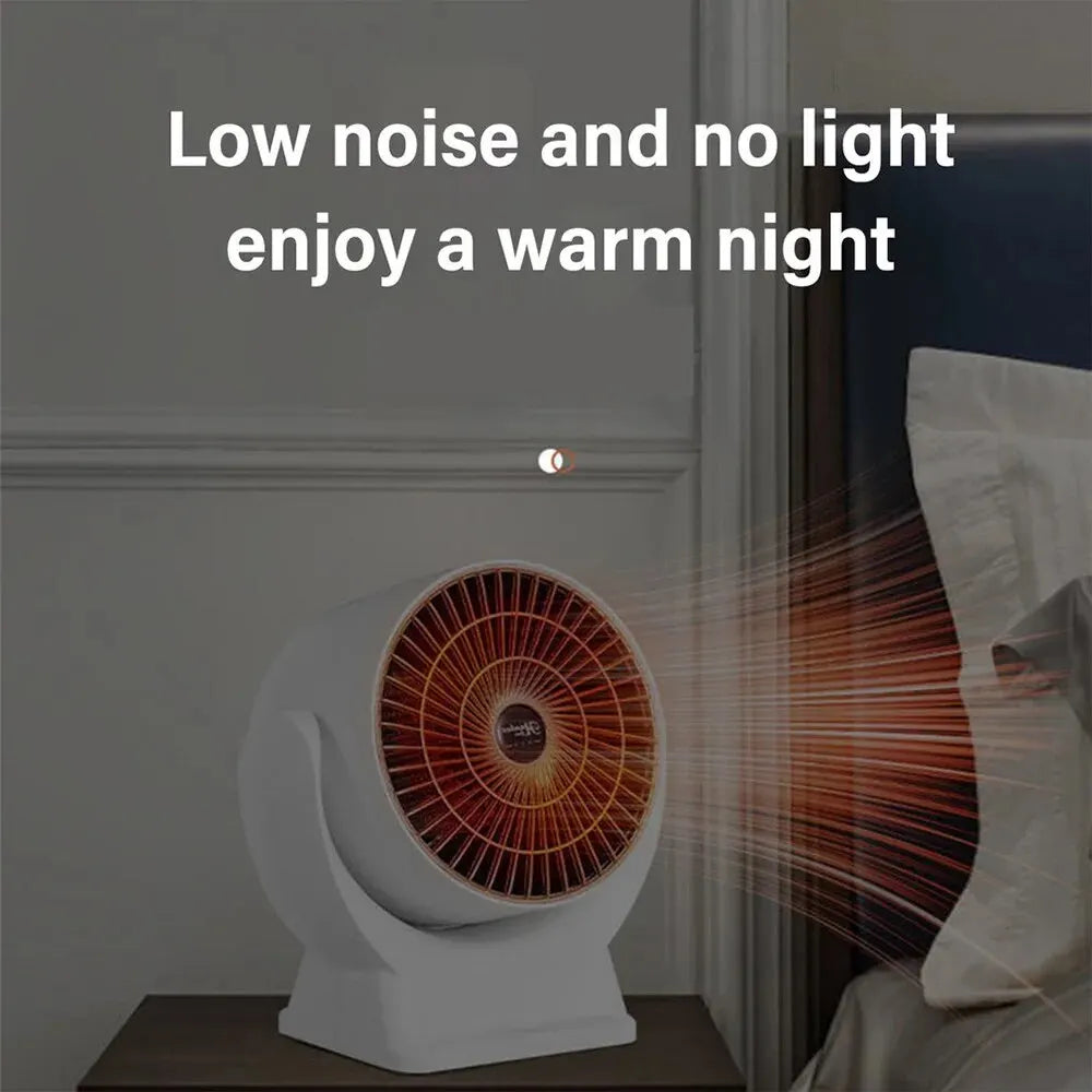 Portable Electric Heater Low Noise Air Heater Fast Heating Mini Desktop Fan Heater Winter Heating Warmer for Home Office Room