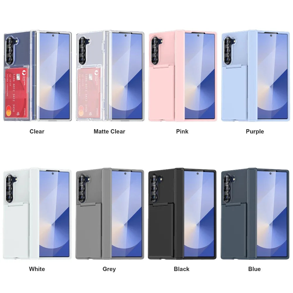 Dopamine Candy Color Matte Phone Case for Samsung Galaxy Z Flip 7 FE 6 5 Flip 4 3 5G Hinge Protective Hard Back Cover