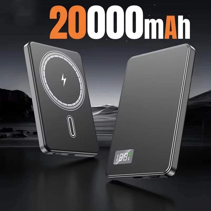 Wireless Magnetic 500000mAh Power Bank Fast Charging Portable PD22.5W External Battery for Magsafe for iPhone17 Samsung Xiaomi