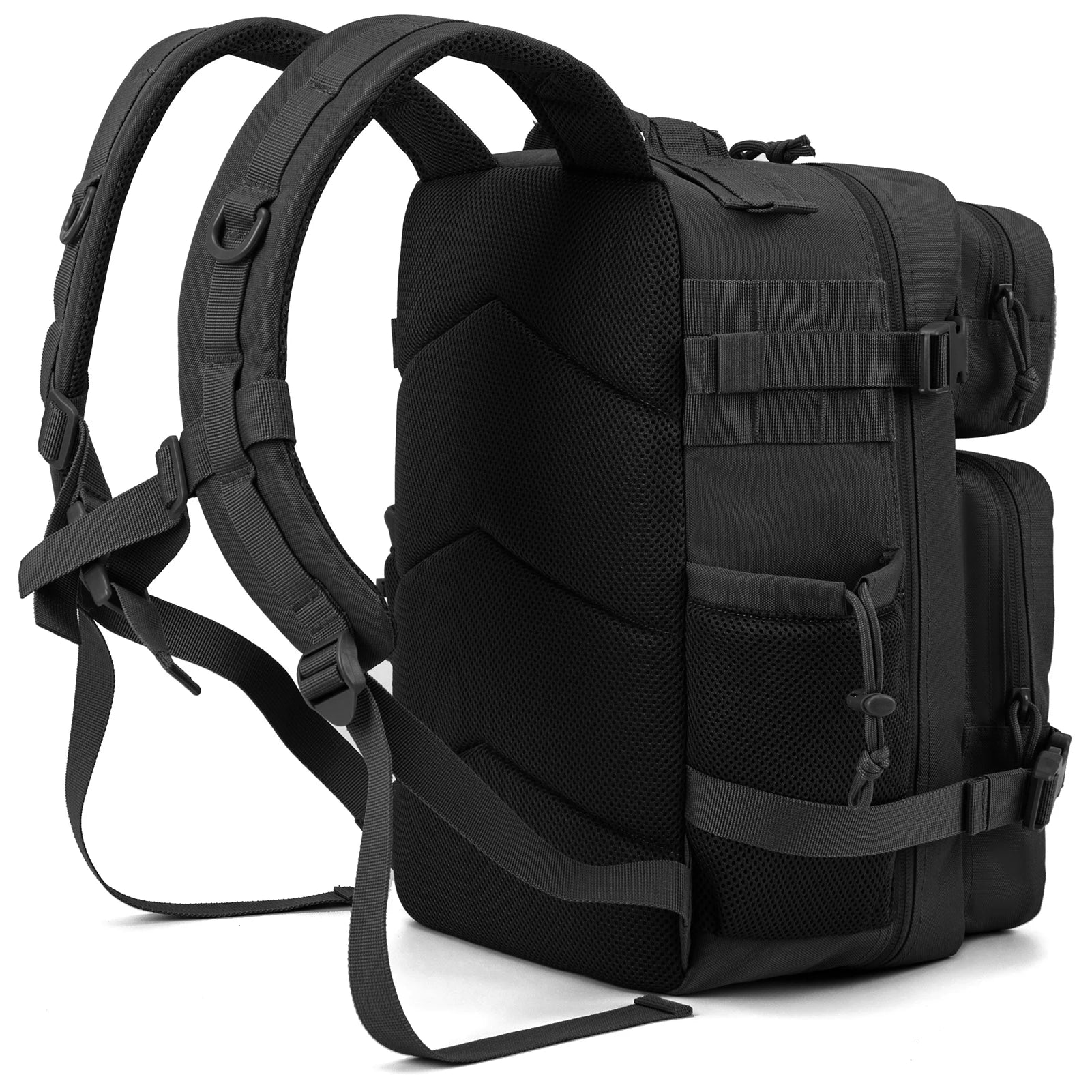 25L Tactical Backpack – MOLLE Hiking & Survival Backpack for Men & Women, Waterproof Fitness Outdoor Bag with Dual Cup Holders