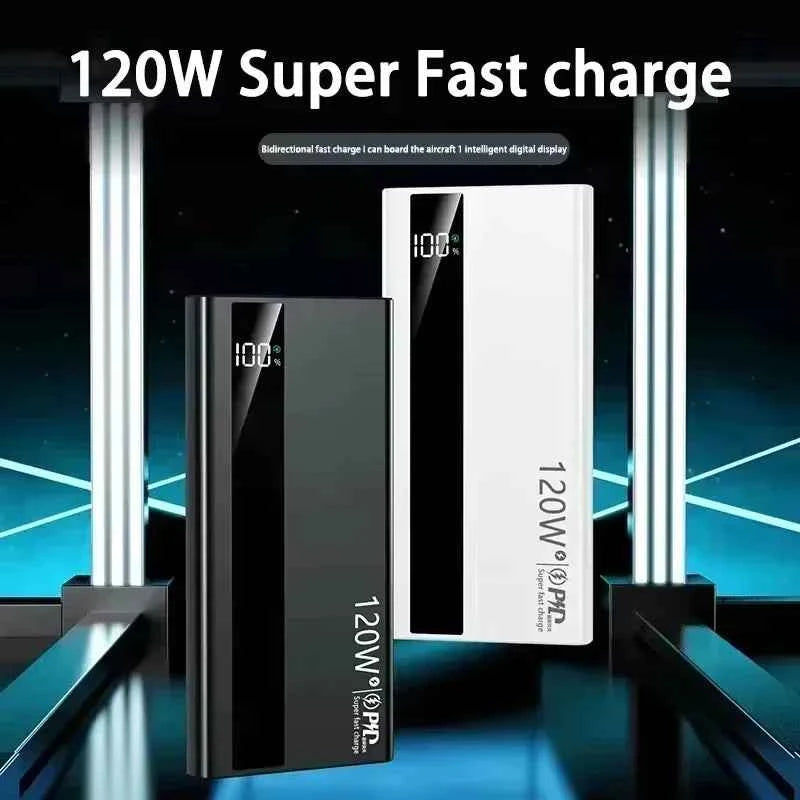 Lenovo 120W Fast Charging 2026 Large Capacity 200000mAh Digital Display Power Bank Outdoor Power Supply for Huawei iPhone