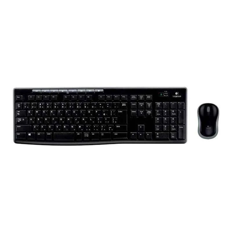 Logitech MK270 Wireless Keyboard and Mouse Suit Laptop Wireless Office Keyboard Full Size with 2.4G Receiver