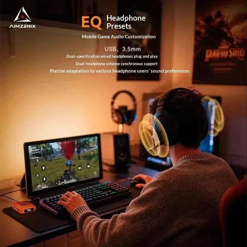 AIMZENIX AX360M is suitable for Apple iOS PUBG Throne keyboard and mouse converter for all systems and games