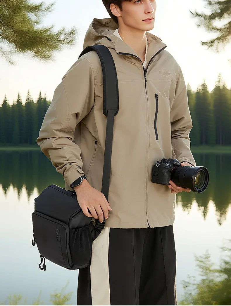Waterproof Camera Chest Pack Sling Bag – DSLR/SLR/Mirrorless Camera Waist & Shoulder Bag for Photography Travel & Outdoor Use