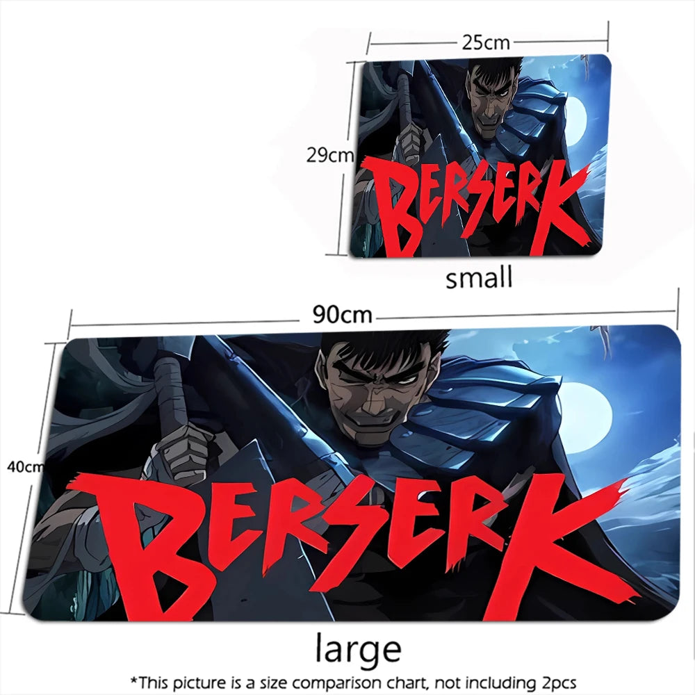 Guts Sword in Berserk Mouse Mat XXL Computer Accessories Large Keyboard Laptop Table Pad The New Product Gamer Gaming Mousepad