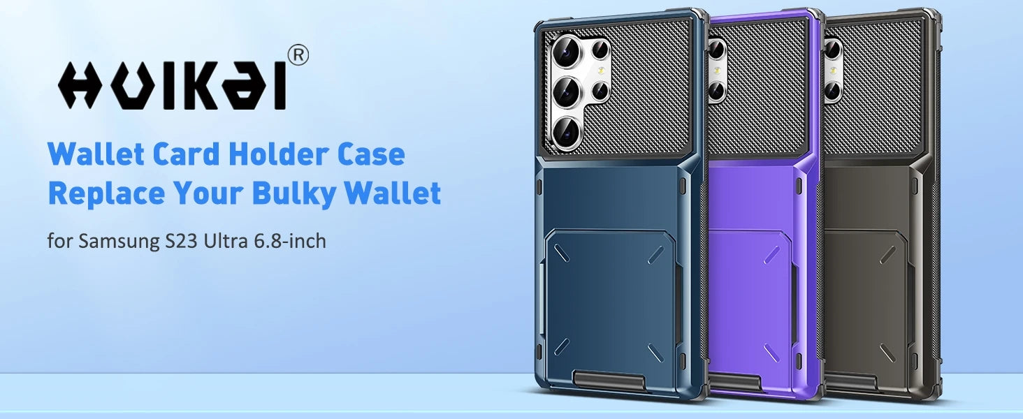 For Samsung Galaxy S26 Ultra S25 S24 S23 S25 FE A17 A56 A37 Card Holder Case Heavy Duty Wallet Hidden Flip Slot Protective Cover