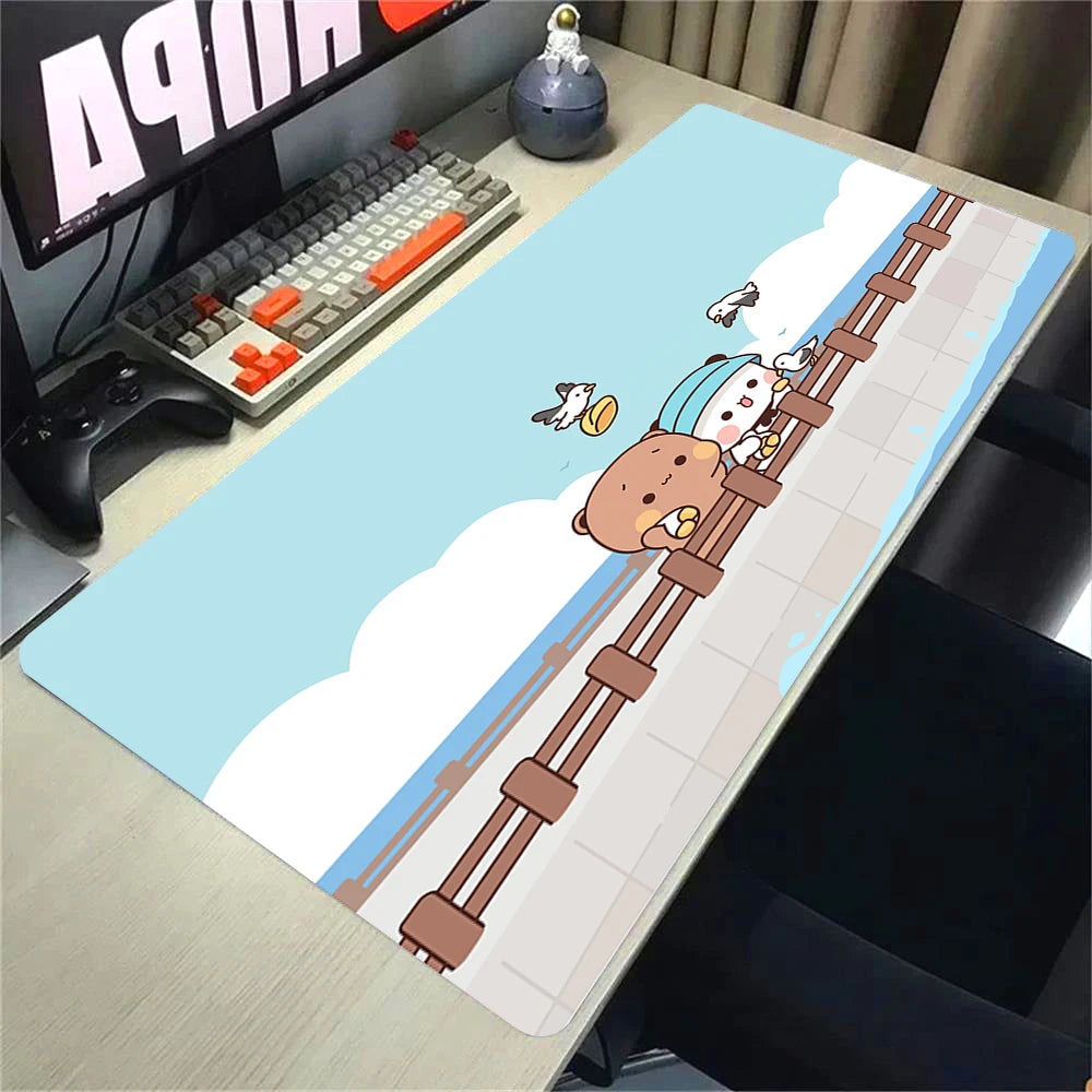 Bubu Dudu Gamer Deskmat Xxl Mouse Pad Anime Computer Table Mat Pc Gaming Accessories Mousepad Large Mats Office Mause Pads Setup