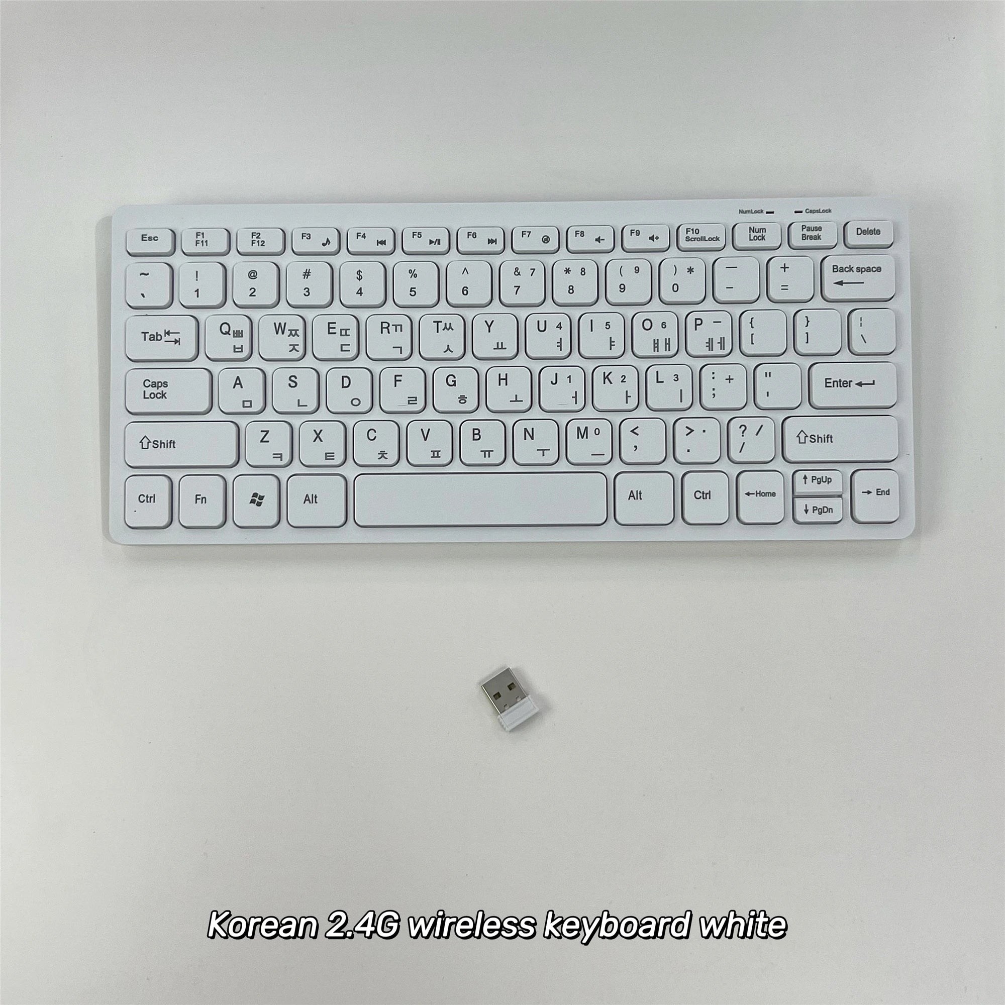 Korean 2.4G Wireless Keyboard and Mouse Protable Mini Keyboard Mouse Combo Set For Notebook Laptop Mac Desktop PC Computer