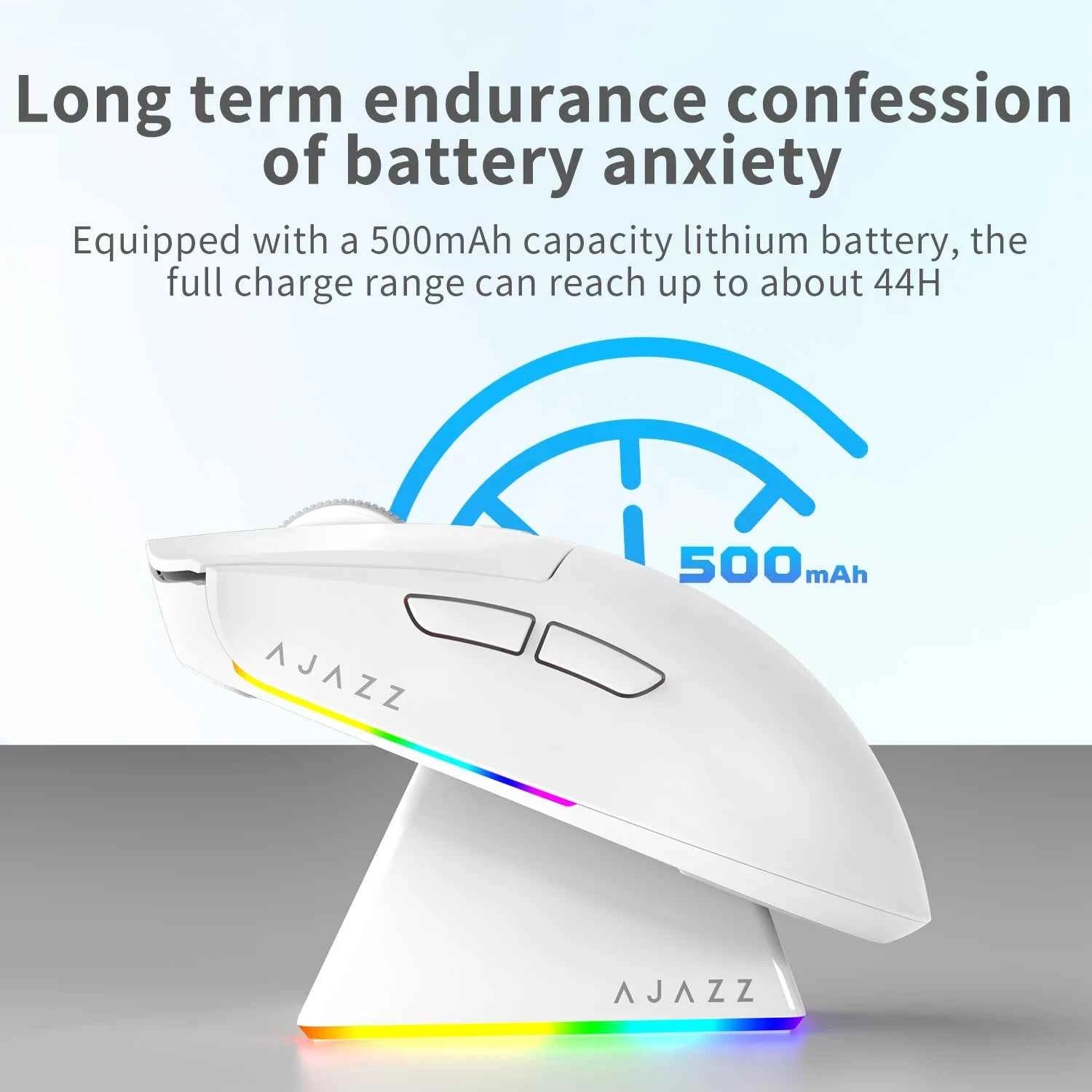 AJAZZ AJ139 V2 MC Magnetic Wireless Mouse, Ergonomic & Lightweight, for PC Gaming and Office Use, PAW3395 Sensor
