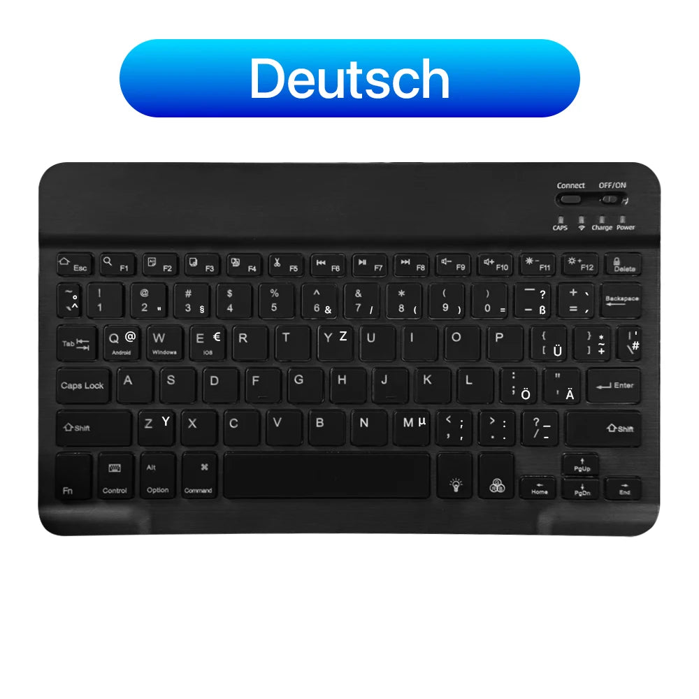 2026 Portable Bluetooth Backlit Keyboard For Xiaomi iPad / iOS Android Windows Tablet Phone Wireless Keyboard With Mouse Spanish