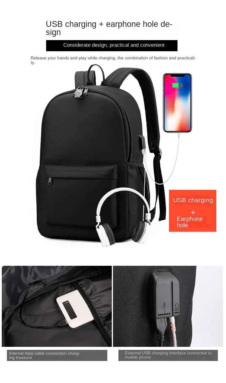 Attack on Titan Anime Print School Backpack Anti-Theft Laptop Bag for Boys Girls with Pencil Case
