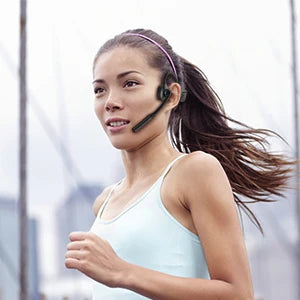 eppfun Open Ear Air Conduction Bluetooth Headphones, aptX-LL  Boom Microphone and Mute Button, , for Driving, Phone Call, Office