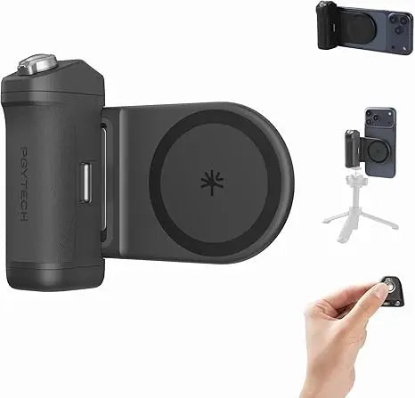 PGYTECH MagCam 2 Phone Grip 3-in-1Camera Phone Grip Modular Kit Bluetooth Remote