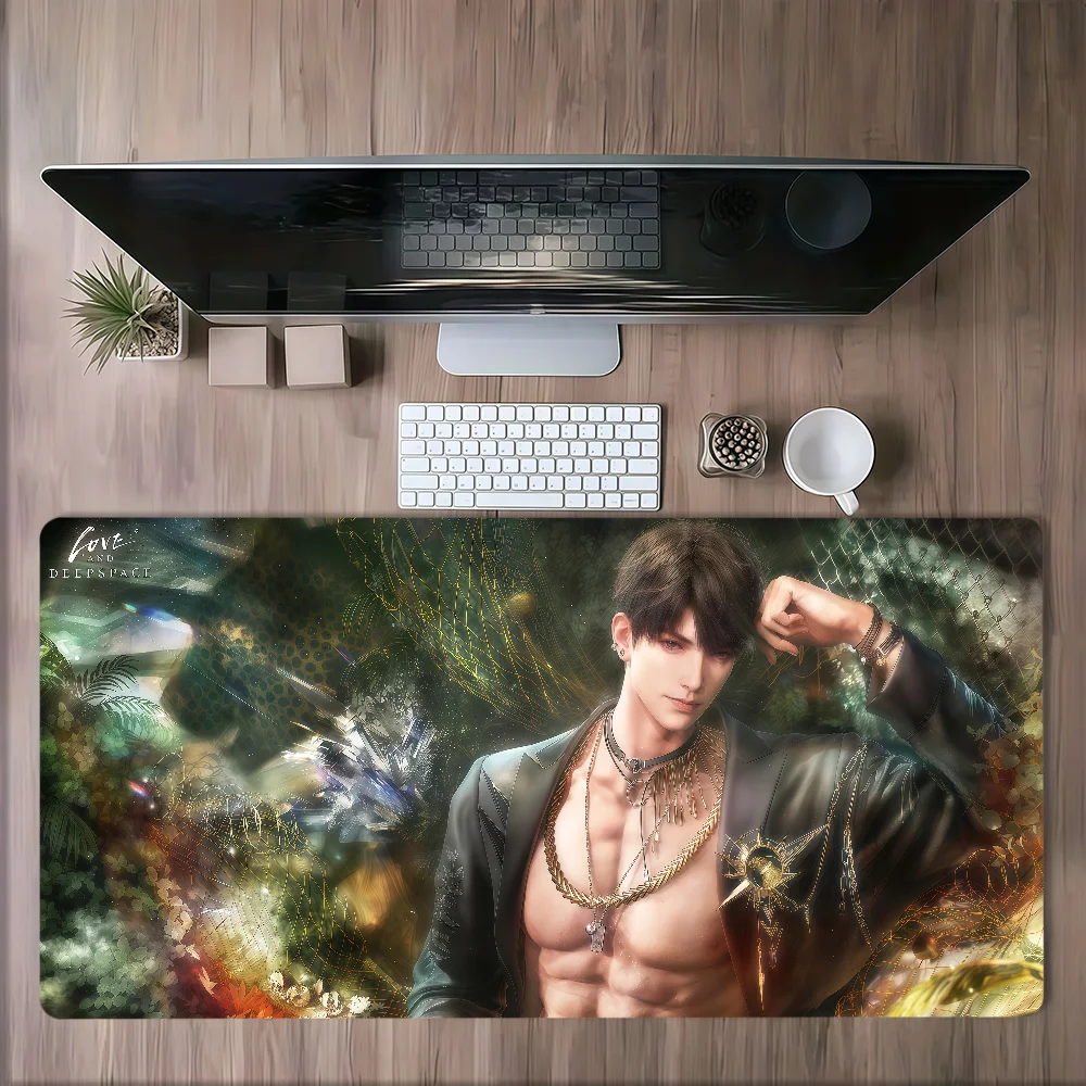 Love and Deepspace Zayne Sylus Xavier Caleb Mouse Pad Non-slip Lockedge Thickened Desktop MousePad Large Gaming Office Student
