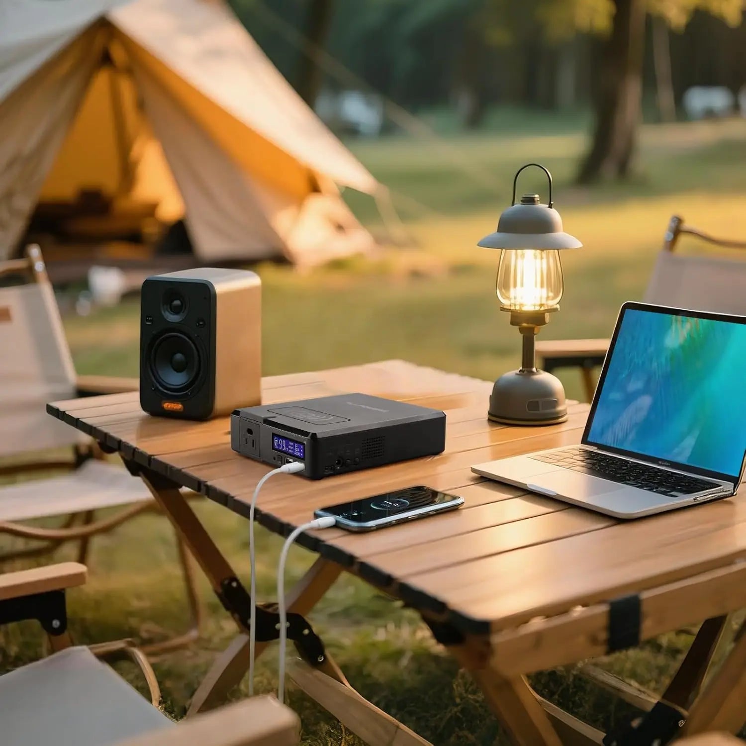 ALLPOWERS S200 200W Portable Power Station 154Wh 41600mAh Solar Generator with Wireless Charging for Camping Emergency RVs Home