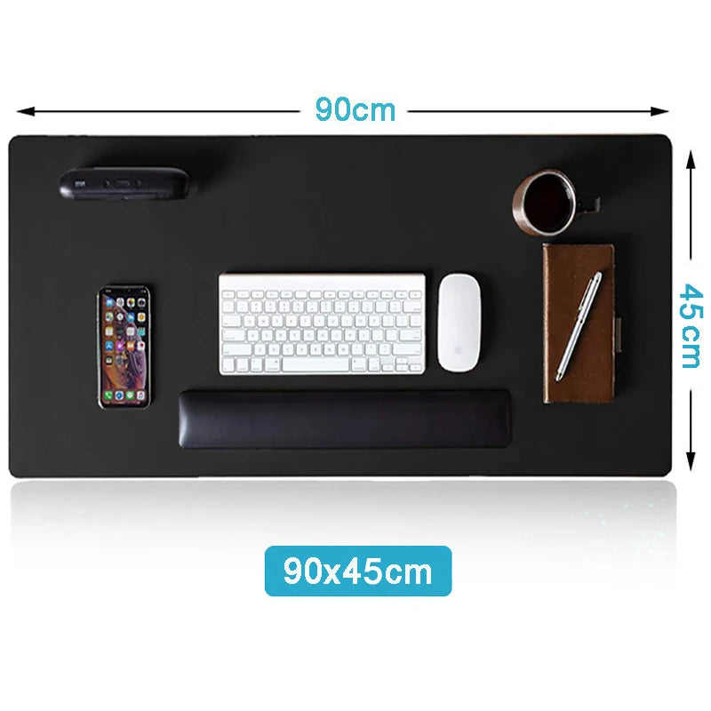 Large Mouse Pad Extra Big Non-Slip Desk Pad Waterproof PU Leather Desk Table Protector Gaming Mouse Mat for Game Office Work