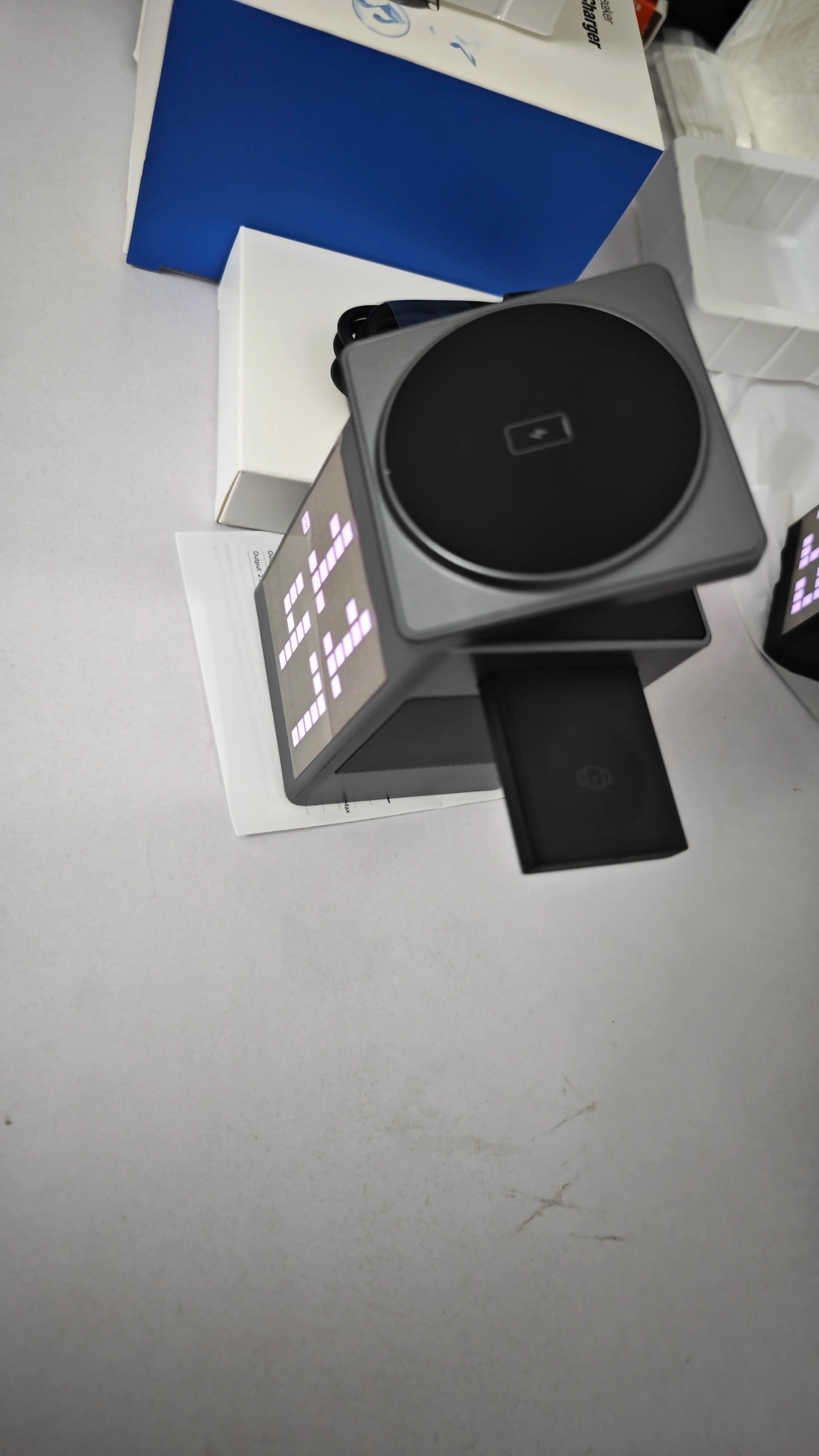 Qi2 3 in 1 Wireless Charger With Bluetooth Speaker For iPhone 17 16 15 14 13 12 Fast Charging Station For Apple Watch 10 9 8 7 6
