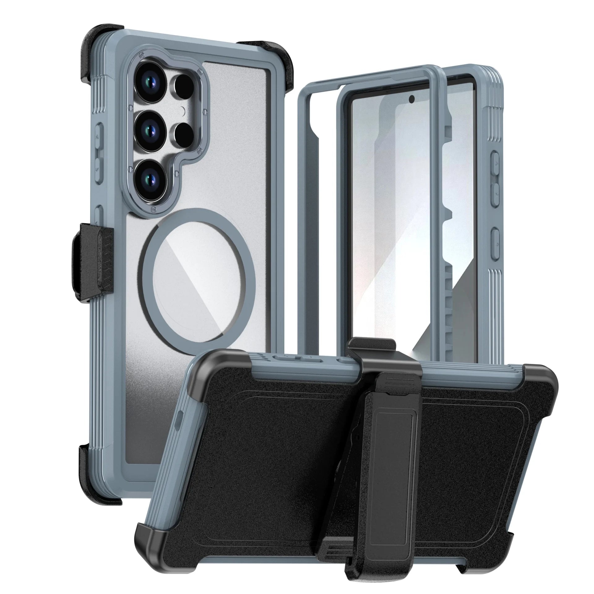 New 3in1 Acrylic for Magsafe Case For Samsung Galaxy S26 S25 S24 Ultra Plus S24 FE A06 A16 A26 A56 A36 A15 Full Protection Cover