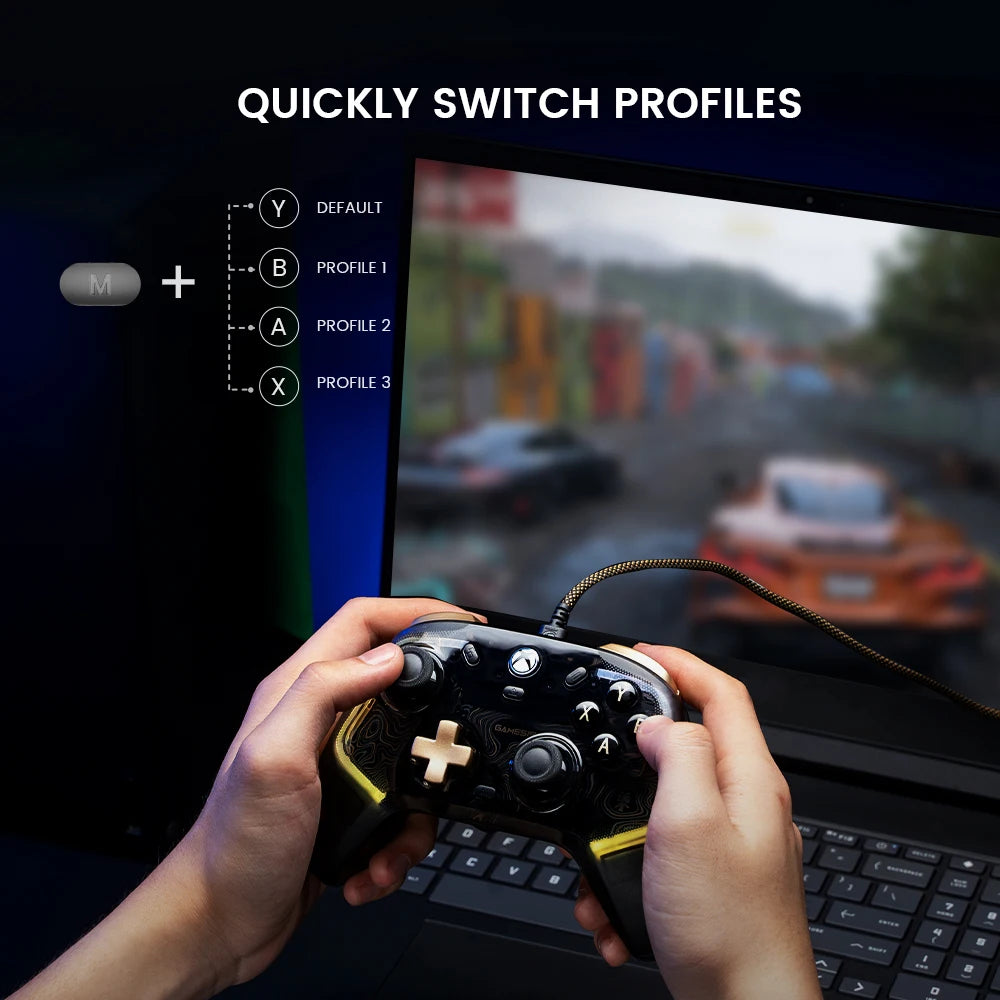 GameSir Kaleid Xbox Controller Wired Gamepad for Xbox Series X, Xbox Series S, Xbox One Game Console, with Hall Effect Joystick