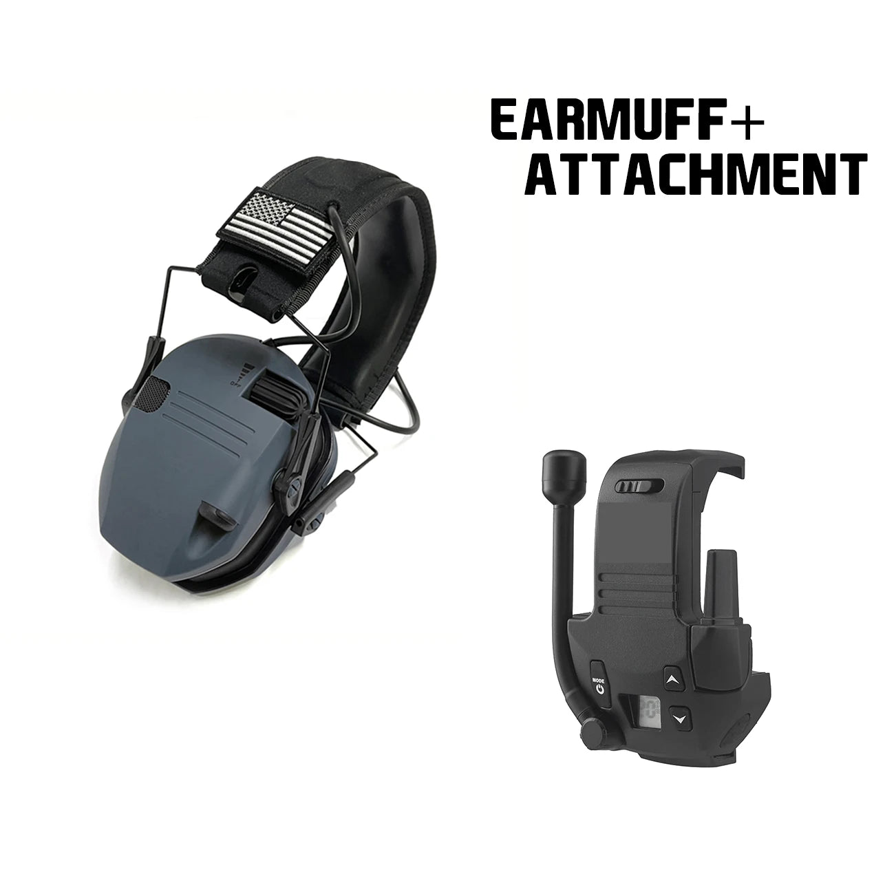 Tactical Headphones High Sensitivity Clear Call Military Headset for Shooting Communication Water Resistant Noise Reduction