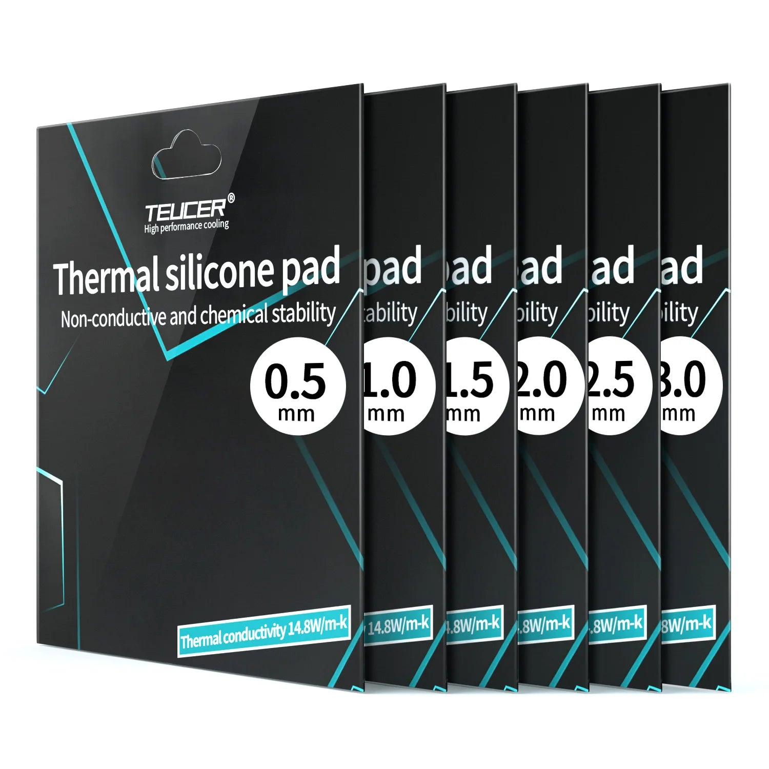 TUECER GPU CPU Thermal Pad Heatsink Cooling Conductive Silicone Pad 80x40/100x100mm High Quality Thermal Pad thermal insulation