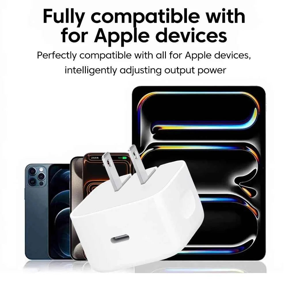 PD 40W Type C Charger Fast Charging Travel Wall Charger Power Adapter For iPhone 17 16 15 EU/US/UK Mobile Phone USB C Charger