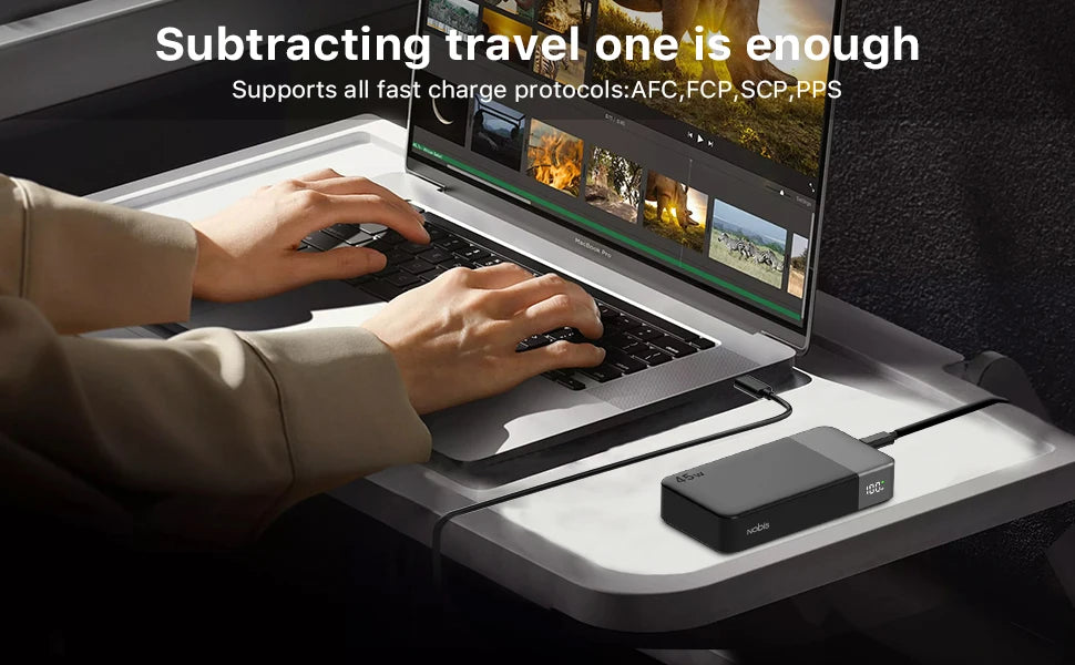 45W 20000mAh Portable Charger, Power Bank Fast Charging, Battery Pack with C to C Cable, Battery Bank with Digital Display for Phone Android Laptop