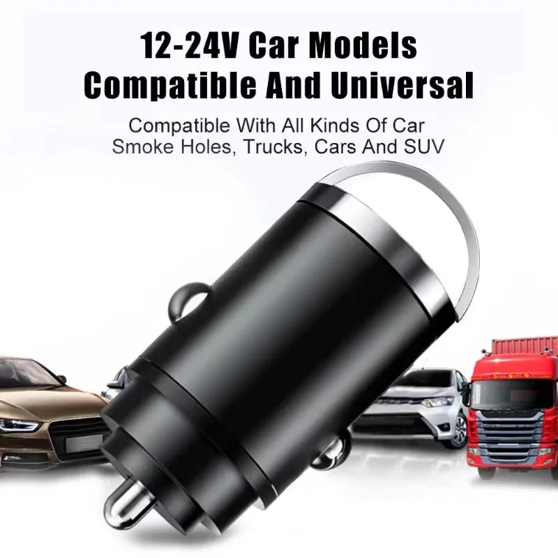 100W USB Car Charger Lighter Fast Charging USB Type C Car Phone Charger Adapter for iPhone Xiaomi Samsung Quick Charge 3.0 QC3.0