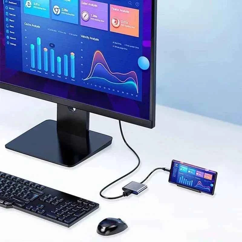 11 in 1 Usb Hub USB C To HDMI-compatible Splitter HUB Type-c To HDMI-compatible USB3.0 Docking Station for Macbook Air Converter