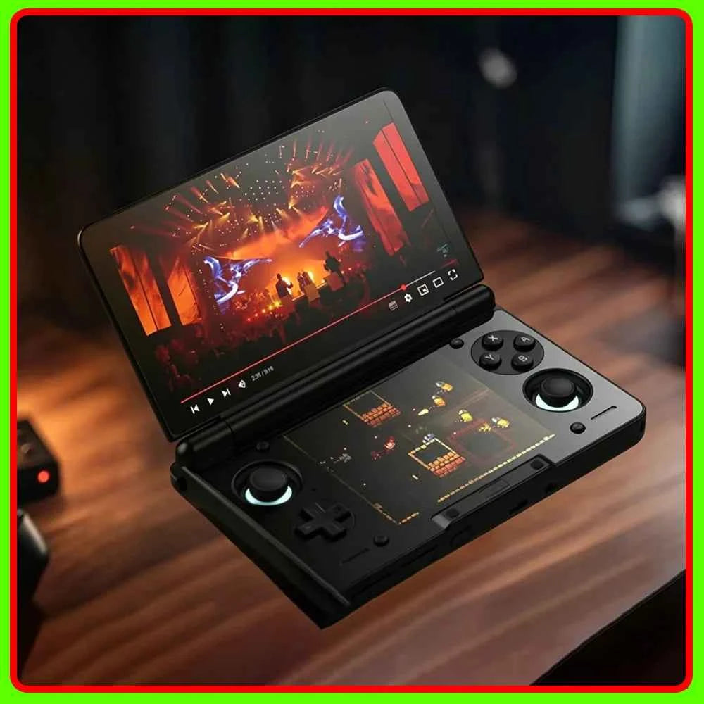 AYN Thor Game Console Portable 6 Inch 1080P 120Hz AMOLED Screen 6000mAh Dual Screen Handheld Flip Console Android Game Machine