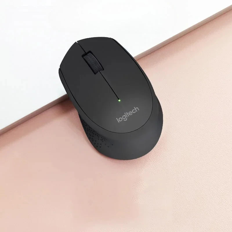 Logitech Compact 2.4G Wireless Silent Mouse M330 M331 Ergonomic Plug and Play for Desktop Computer PC Optical Mouse