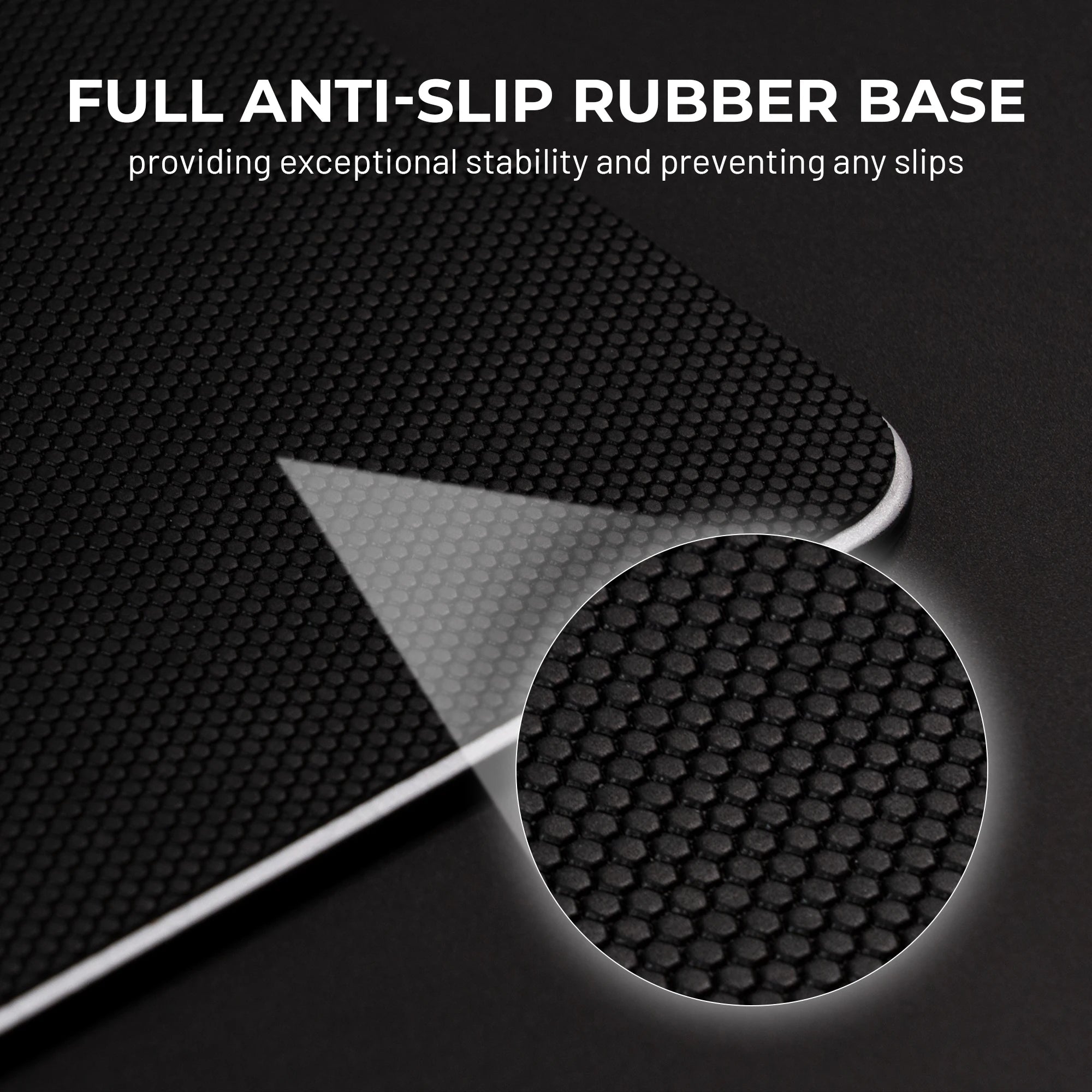 XVX Premium Glass Mousepad Micro-etched surface Full Anti-slip Rubber Base Special Tempered Glass Black Mouse Pad for Gamer