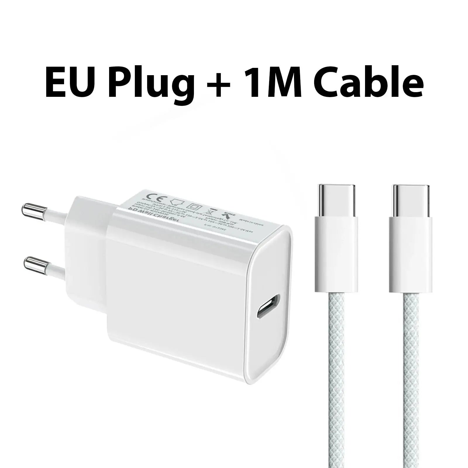 PD 40W Type C Charger Fast Charging Adapter For iPhone 17 13 11 12 14 15 16 Pro Max Plus  Charger USB-C Type C Cable