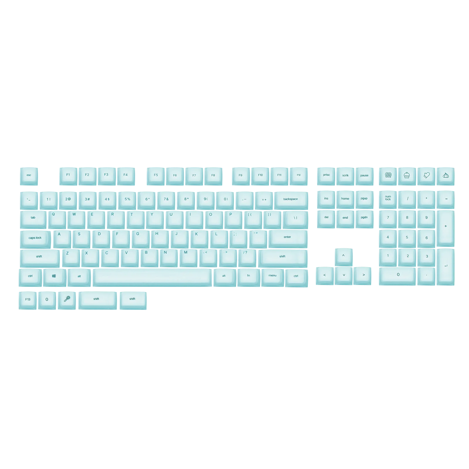EPOMAKER AegisSil Keycap Set 113 Cherry Profile Silicone Material Keys for Cherry MX/Kailh/Outemu/Gateron Mechanical Keyboard