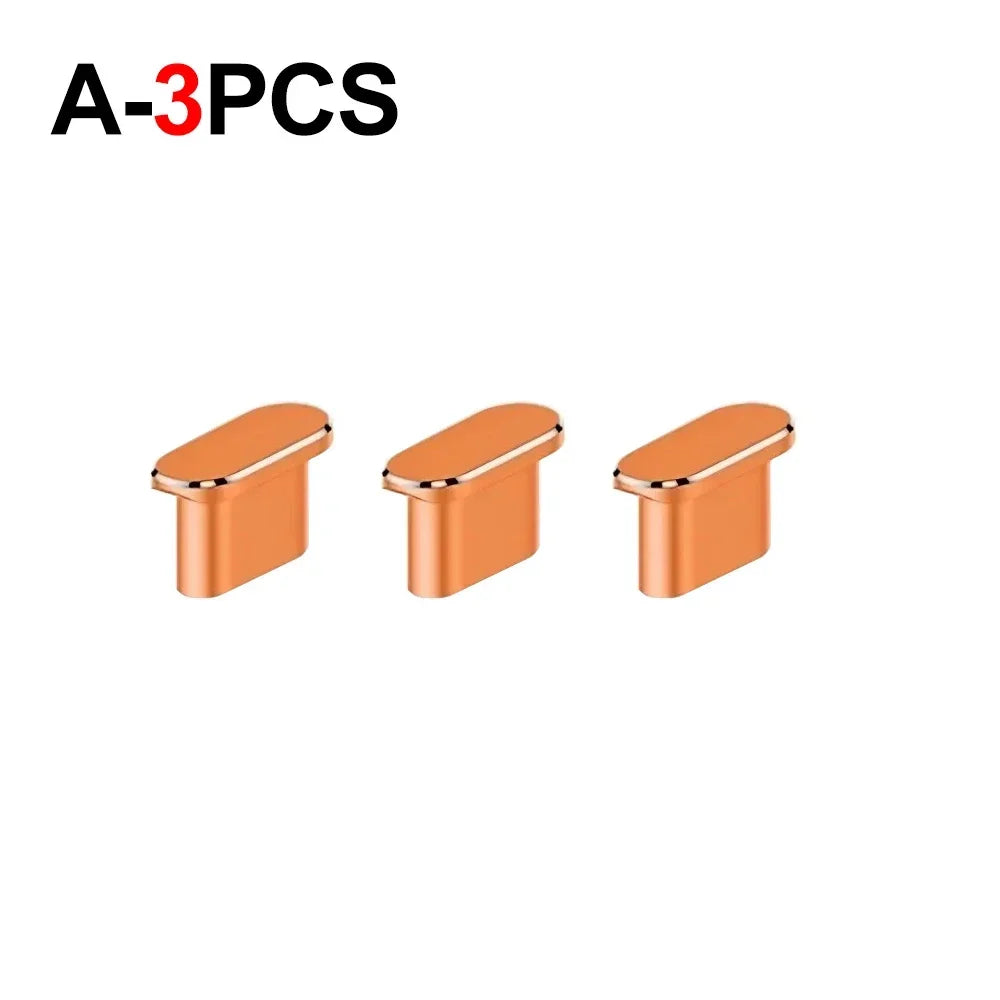 1-5Pcs Metal USB Type C Dust Plug for iPhone 17 Pro Max Air 17PM Mobile Phone Type-C Charging Port Protector Cover Cap Stopper