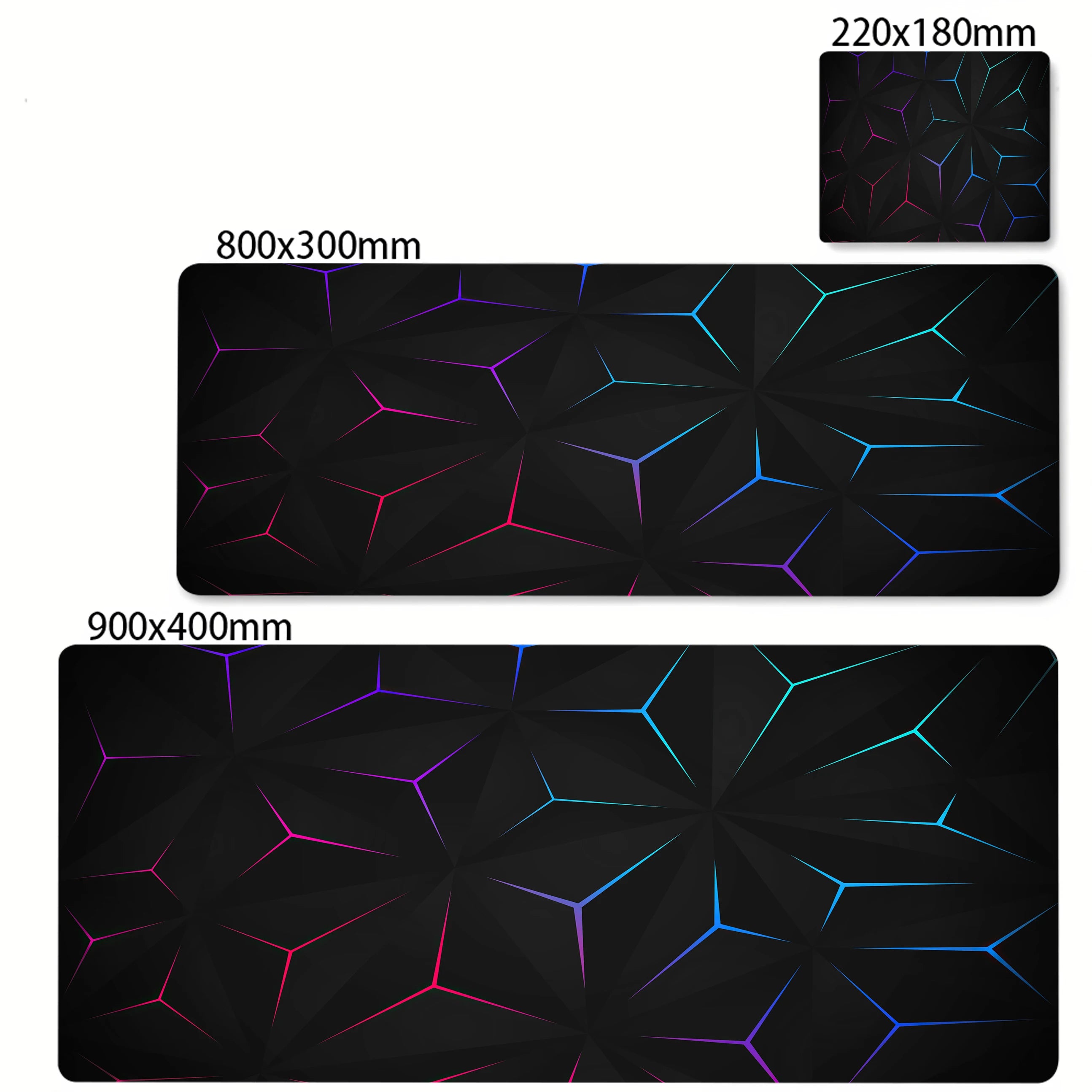 Colorful Hexagon Mouse Pad Large Computer Office Game Table Mats XXL Rubber Anti-slip Gaming Keyboard Mousepads Long Desk Pads