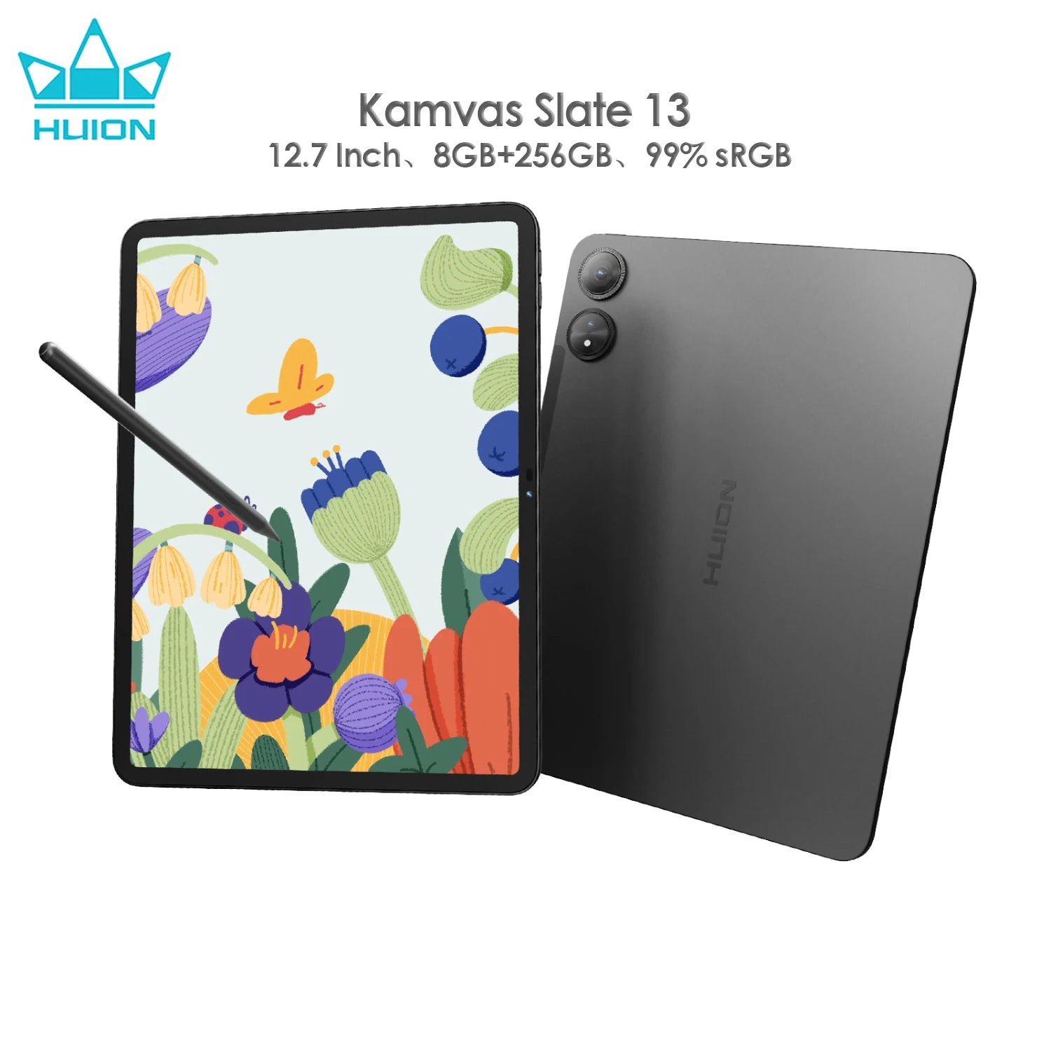 Huion Tablet Kamvas Slate 10/11/13 Android 14 Note Pad Portable Graphics Tablet 10-13 Inch, Bluetooth WIFI Wireless Connection