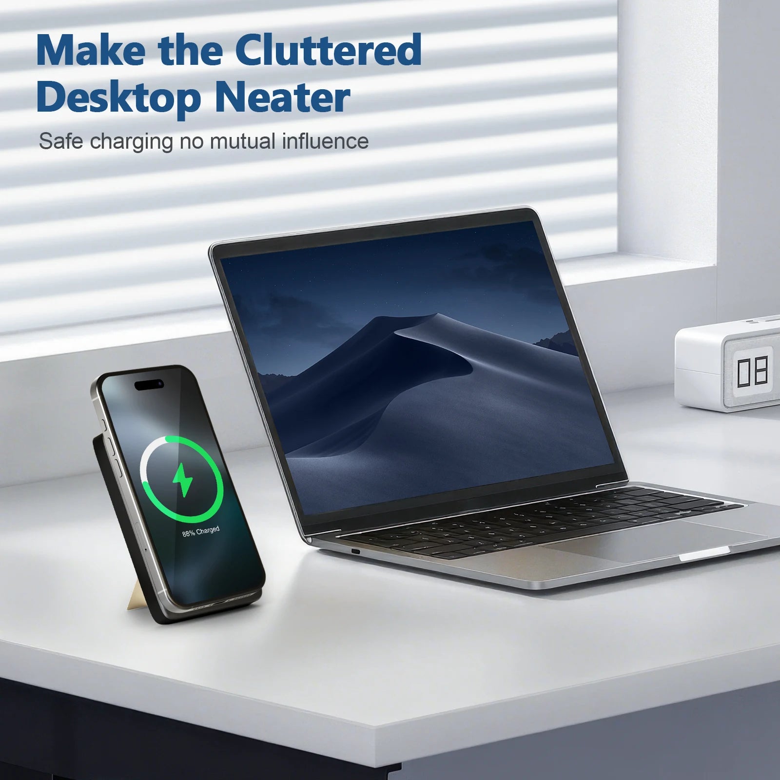 Fast Wireless Charger Stand 15W Foldable 3 in 1 Fast Charging Station Dock for iPhone 17 16 15 14 Pro Max Apple Watch Airpods