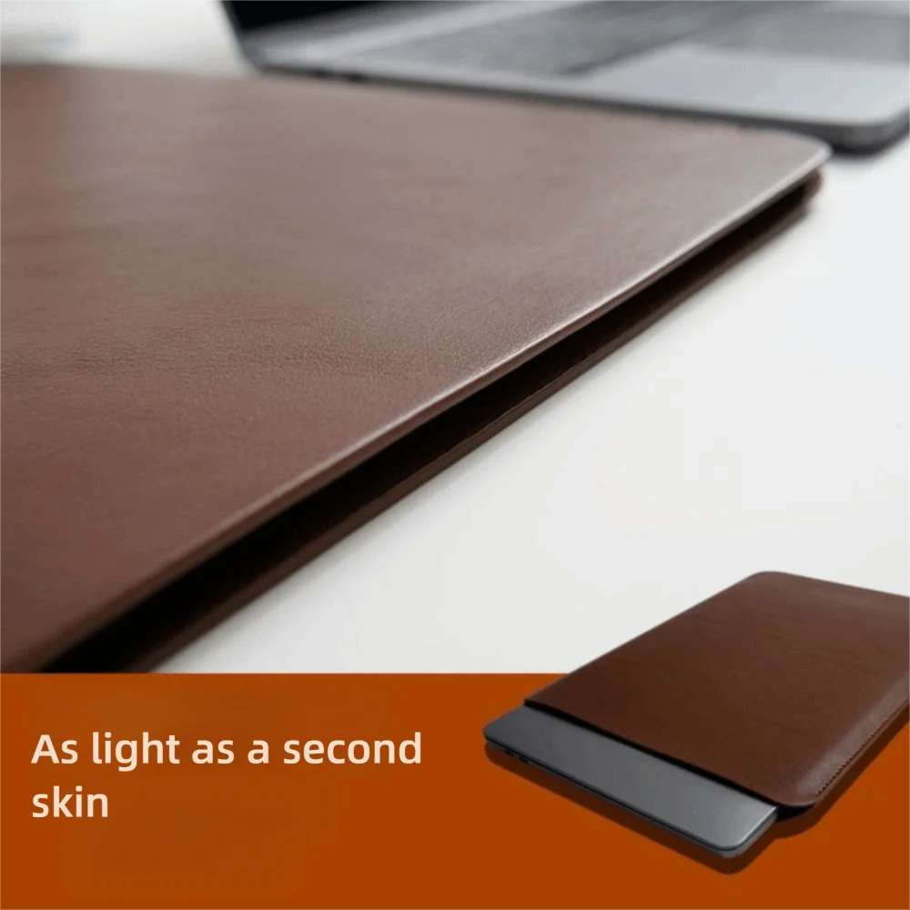 13 14 15 Inch Laptop Sleeve Carring Case PU Leather Water and Splash Proof Notebook Case for Lenovo Dell Laptop Bag