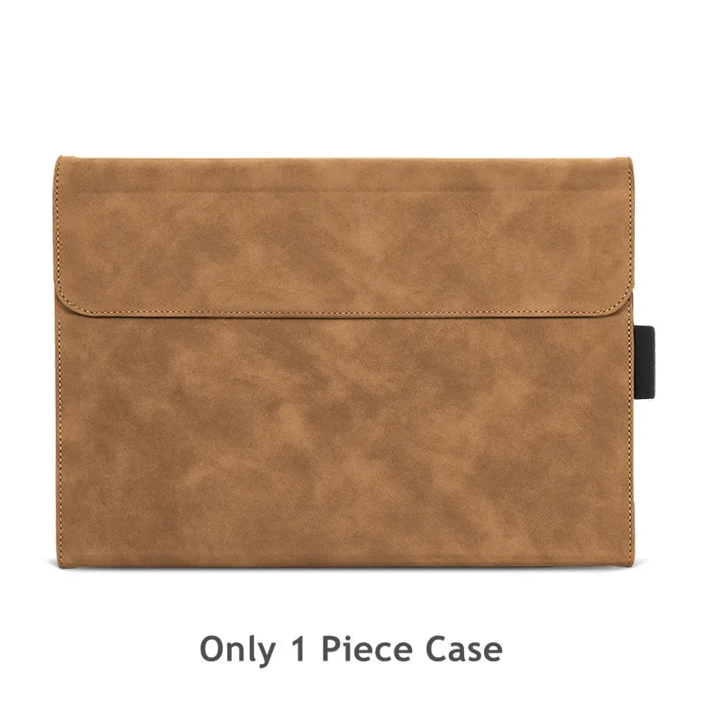 Business Cover for Microsoft Surface Pro 11/10/9 Portfolio Case 13inch Multiple Angle Stand Tpu Shell Compatible with Keyboard