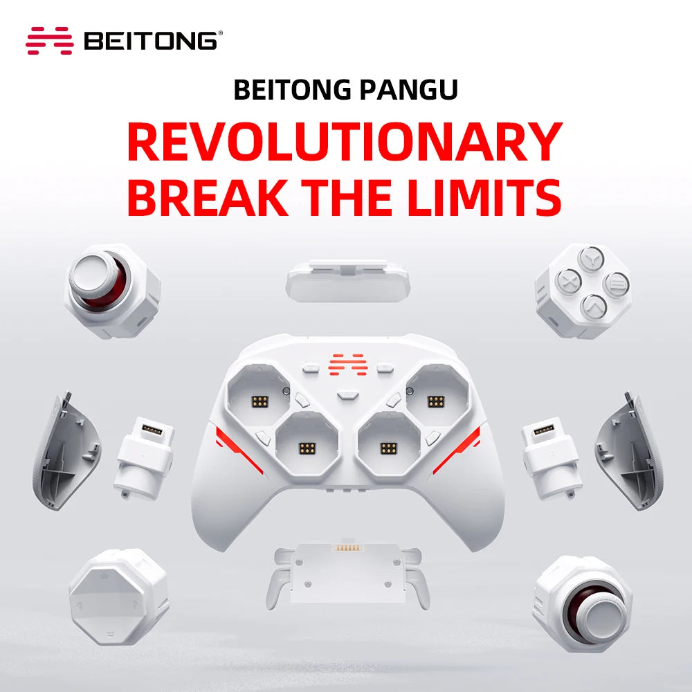 BEITONG PanGu Custom Modular Game Controller Wireless Gamepad Customizable Gaming Controller for PC/NS2/Mobile/Steam