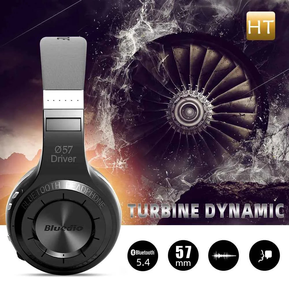 Bluedio HT Wireless Headphones Bluetooth 5.4 HIFI Sound Wired Headset 57mm Loudspeaker Built-in Microphone 650mAh Battery